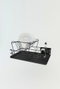 Hermia SM005-B Escurreplatos Negro de 2 Piezas